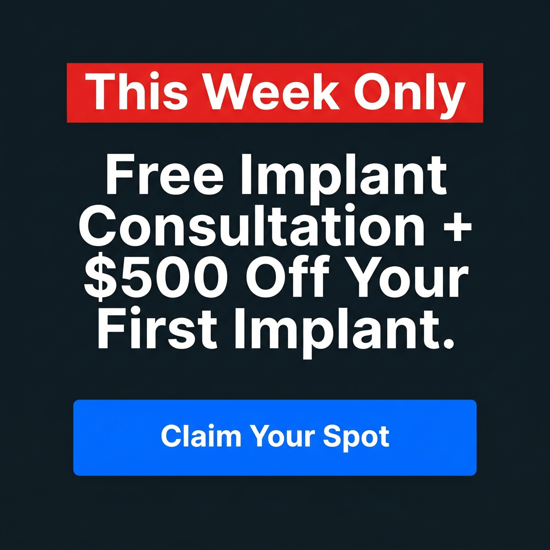 Sample implant ad creative 8